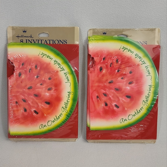 (2) Packs Party Invitations - Watermelon Slice - Picture 1 of 10